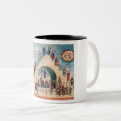 Tasse 2 Couleurs La structure de la franc-maçonnerie (Devant droit)