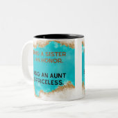 Tasse 2 Couleurs La Tante Est Inestimable (Devant gauche)