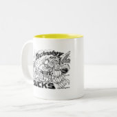 Tasse 2 Couleurs la technologie suce le singe (Devant gauche)