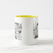 Tasse 2 Couleurs la technologie suce le singe (Centre)