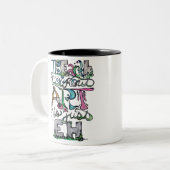 Tasse 2 Couleurs La terre sans art est juste EH (Devant gauche)