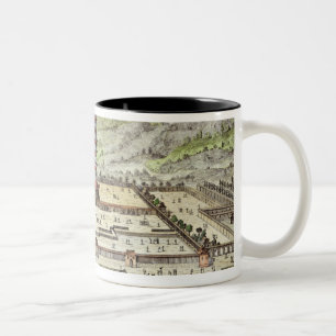 Tasse 2 Couleurs La tour de porcelaine de Nan-King, plaquent 12 de