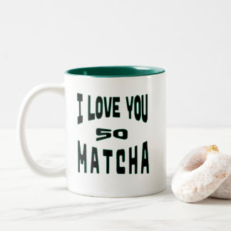 Tasse 2 Couleurs La Typographie de Matcha
