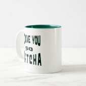 Tasse 2 Couleurs La Typographie de Matcha (Devant gauche)