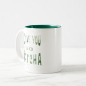 Tasse 2 Couleurs La Typographie de Matcha (Devant gauche)