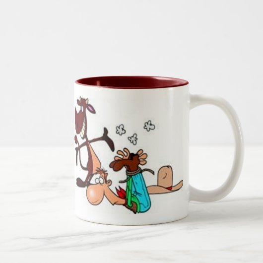 Tasse 2 Couleurs La vengeance d'un boeuf (Droit)