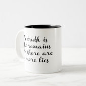 Tasse 2 Couleurs La vérité reste (Devant gauche)