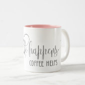 Tasse 2 Couleurs La vie arrive Café aide (Devant droit)