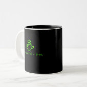 Tasse 2 Couleurs La vie Code et Café est Bonne (Devant gauche)