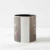 Tasse 2 Couleurs "La vie commence après le café" (Centre)