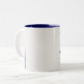 Tasse 2 Couleurs La vie drôle de conjoint militaire (Devant gauche)