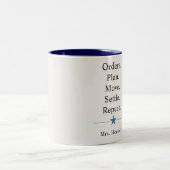 Tasse 2 Couleurs La vie drôle de conjoint militaire (Centre)