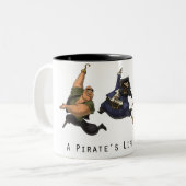Tasse 2 Couleurs La vie d'un pirate pour moi (Devant gauche)