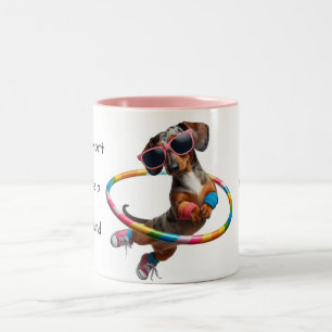 Tasse 2 Couleurs La vie est courte Dachshund