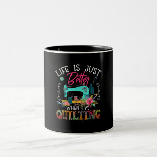 Tasse 2 Couleurs La Vie Est Juste Meilleure Quand Je Quitte