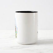 Tasse 2 Couleurs La vie est meilleure avec les poulets (Centre)