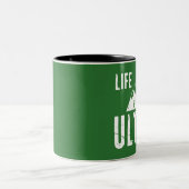 Tasse 2 Couleurs La vie est ultra courante (Centre)
