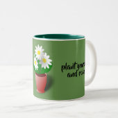 Tasse 2 Couleurs la vie est un jardin (Devant droit)