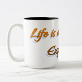 Tasse 2 Couleurs La Vie Est Un Voyage (Gauche)