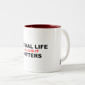 Tasse 2 Couleurs La vie éternelle compte (Devant droit)