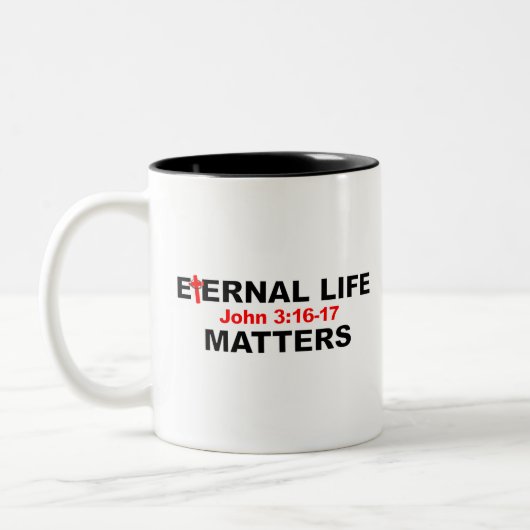 Tasse 2 Couleurs La vie éternelle compte (Gauche)