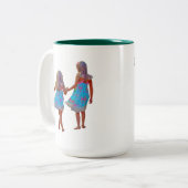 Tasse 2 Couleurs La vie photo modifiable est meilleure avec les soe (Devant gauche)