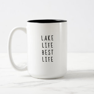 Tasse 2 Couleurs La vie rustique au bord du lac La meilleure vie Ma