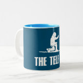 Tasse 2 Couleurs La vie skiable du Telemark (Devant gauche)