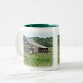 Tasse 2 Couleurs La vieille publicité de tabac de poche de courrier (Devant gauche)