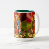 Tasse 2 Couleurs La Vierge de Guadalupe (Devant droit)
