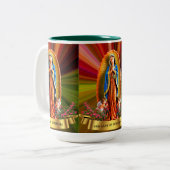 Tasse 2 Couleurs La Vierge de Guadalupe (Devant gauche)