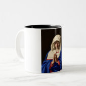 Tasse 2 Couleurs La Vierge Marie en prière (Devant gauche)