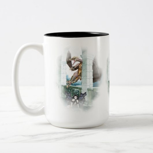 Tasse 2 Couleurs La Vignette du Dragon (Gauche)