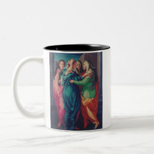 Tasse 2 Couleurs La Visitation par Pontormo Art Fin Maniériste