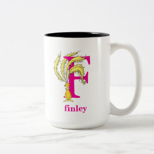 Tasse 2 Couleurs L'ABC de Dr. Seuss : Lettre F - Rose Ajoutez vot