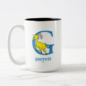 Tasse 2 Couleurs L'ABC de Dr Seuss : Lettre G - Bleu | Ajoutez votr (Gauche)