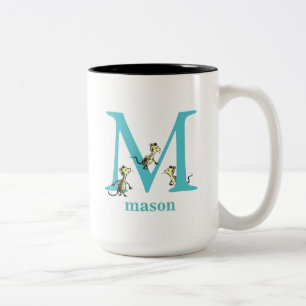 Tasse 2 Couleurs L'ABC de Dr Seuss : Lettre M - Bleu sarcelle   Ajo