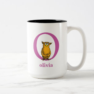 Tasse 2 Couleurs L'ABC de Dr Seuss : Lettre O - Violet Ajoutez vo
