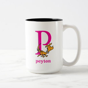 Tasse 2 Couleurs L'ABC de Dr Seuss : Lettre P - Rose   Ajoutez votr