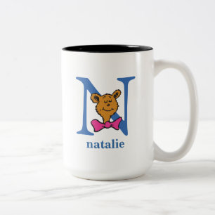 Tasse 2 Couleurs L'ABC du Dr Seuss : Lettre N - Bleu   Ajoutez votr