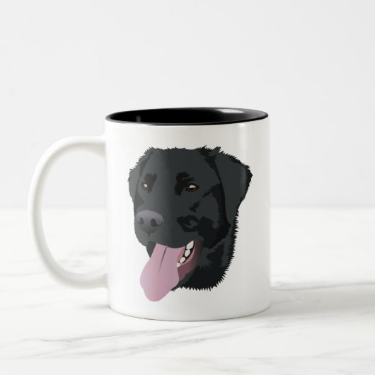 Tasse 2 Couleurs Laboratoire noir (Gauche)