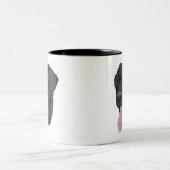 Tasse 2 Couleurs Laboratoire noir (Centre)