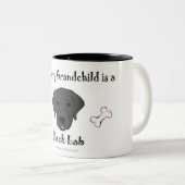 Tasse 2 Couleurs laboratoire noir (Devant droit)