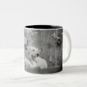 TASSE 2 COULEURS LABRADOR CHIENS RELAXANT (Devant droit)