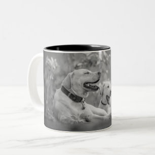 TASSE 2 COULEURS LABRADOR CHIENS RELAXANT