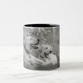TASSE 2 COULEURS LABRADOR CHIENS RELAXANT (Centre)