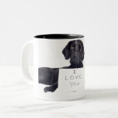 Tasse 2 Couleurs Labrador noir 13 mois (Devant gauche)