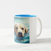 Tasse 2 Couleurs Labrador Retriever (Devant droit)
