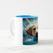 Tasse 2 Couleurs Labrador Retriever (Devant gauche)