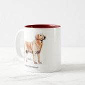 Tasse 2 Couleurs Labrador Retriever (Devant gauche)